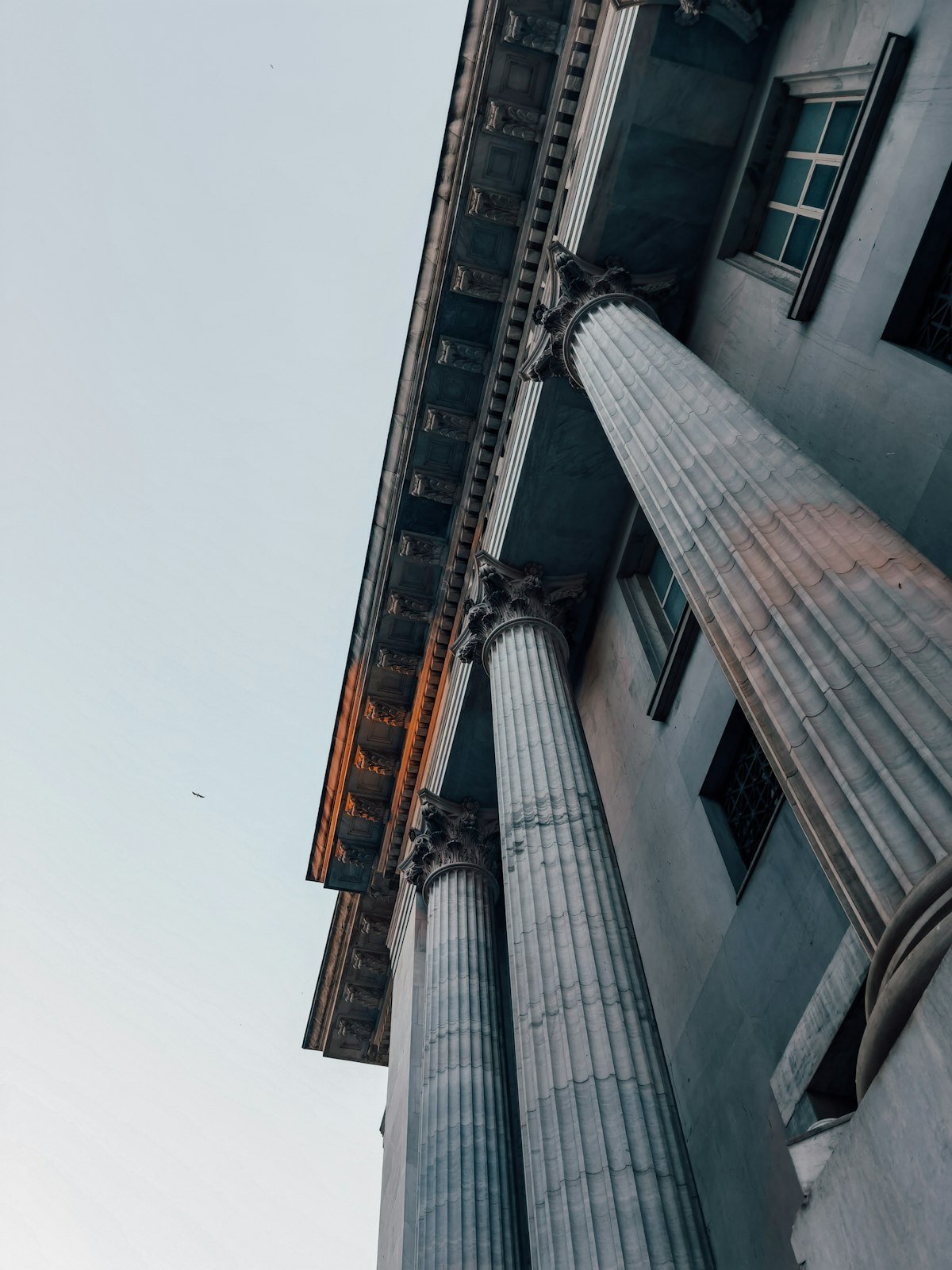 Classical bank columns