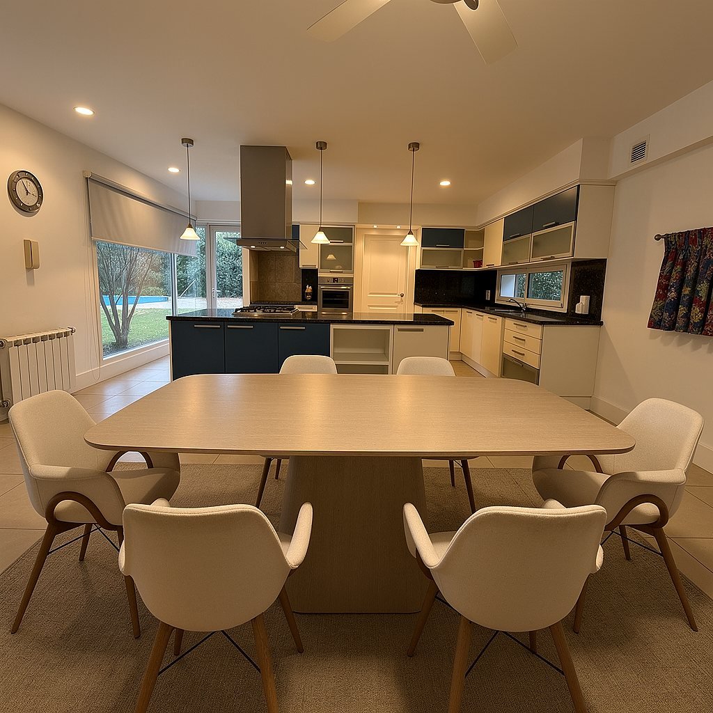 Concept render — the kitchen reimagined with a modern island